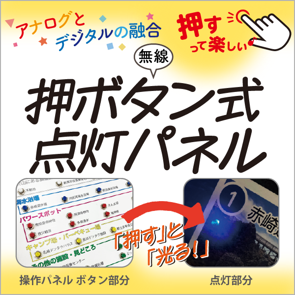 無線　押ボタン式点灯パネル